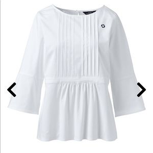 Chase Bank Pleated Blouse